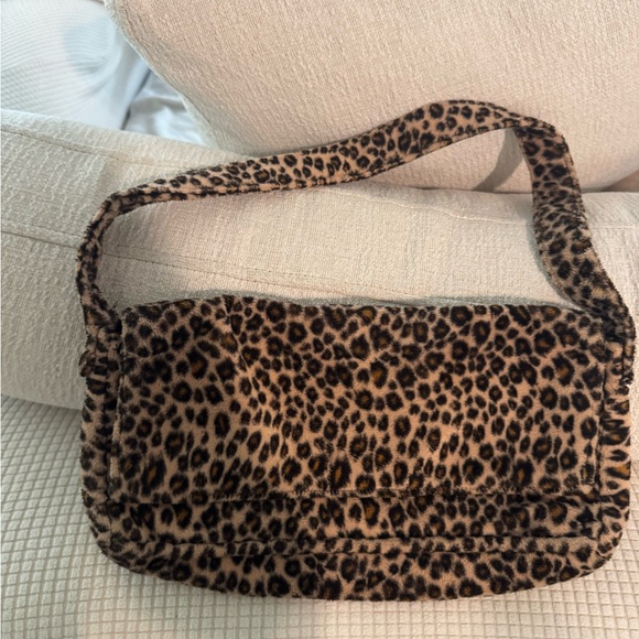 Bebe Leopard Cheetah Print Shoulder Crossbody Purse Bag - Picture 1 of 3